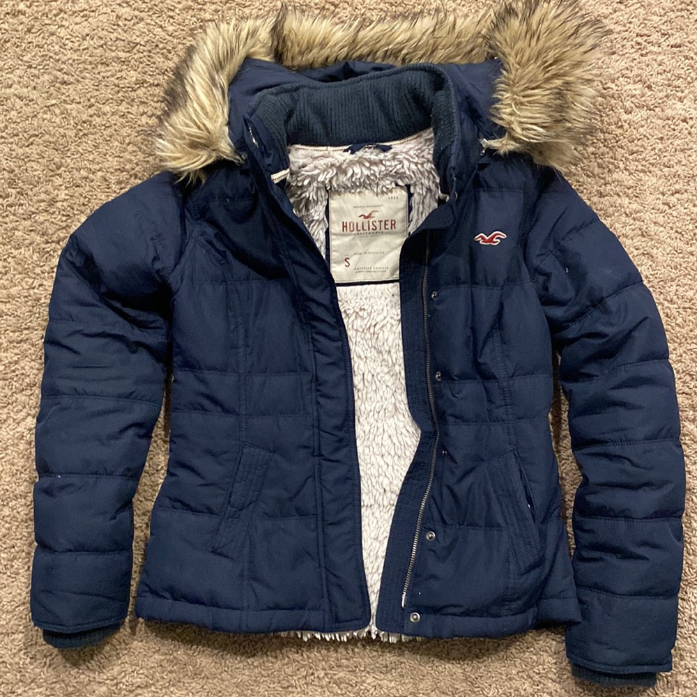 Hollister Faux Teddy-lined Jacket with hood